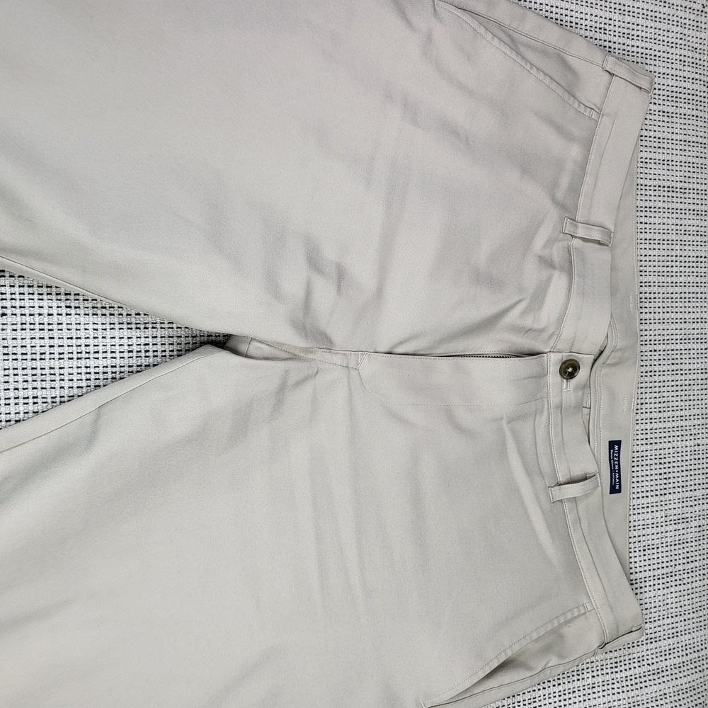 Mizzen+Main‎ Pants Mens 38x30 Beige Baron Chino Athletic Straight Leg Casual